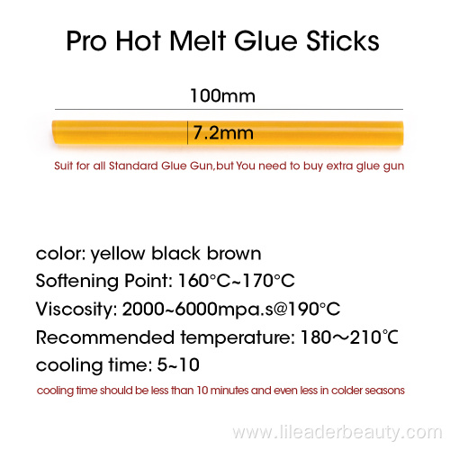 Keratin Hot Melt Adhesive Yellow Glue Stick